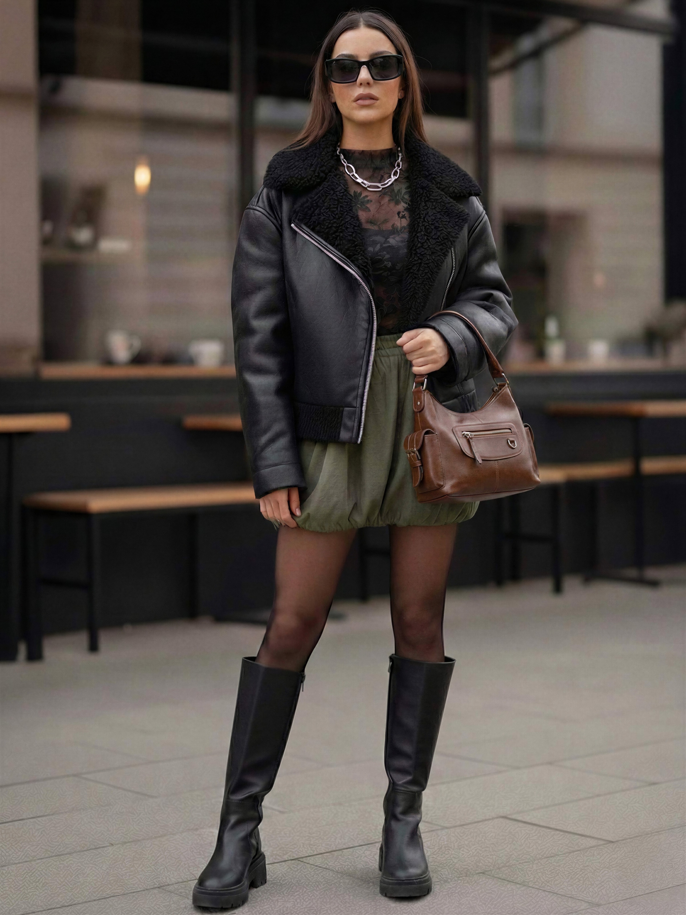 Vanessa - Green Skirt Look