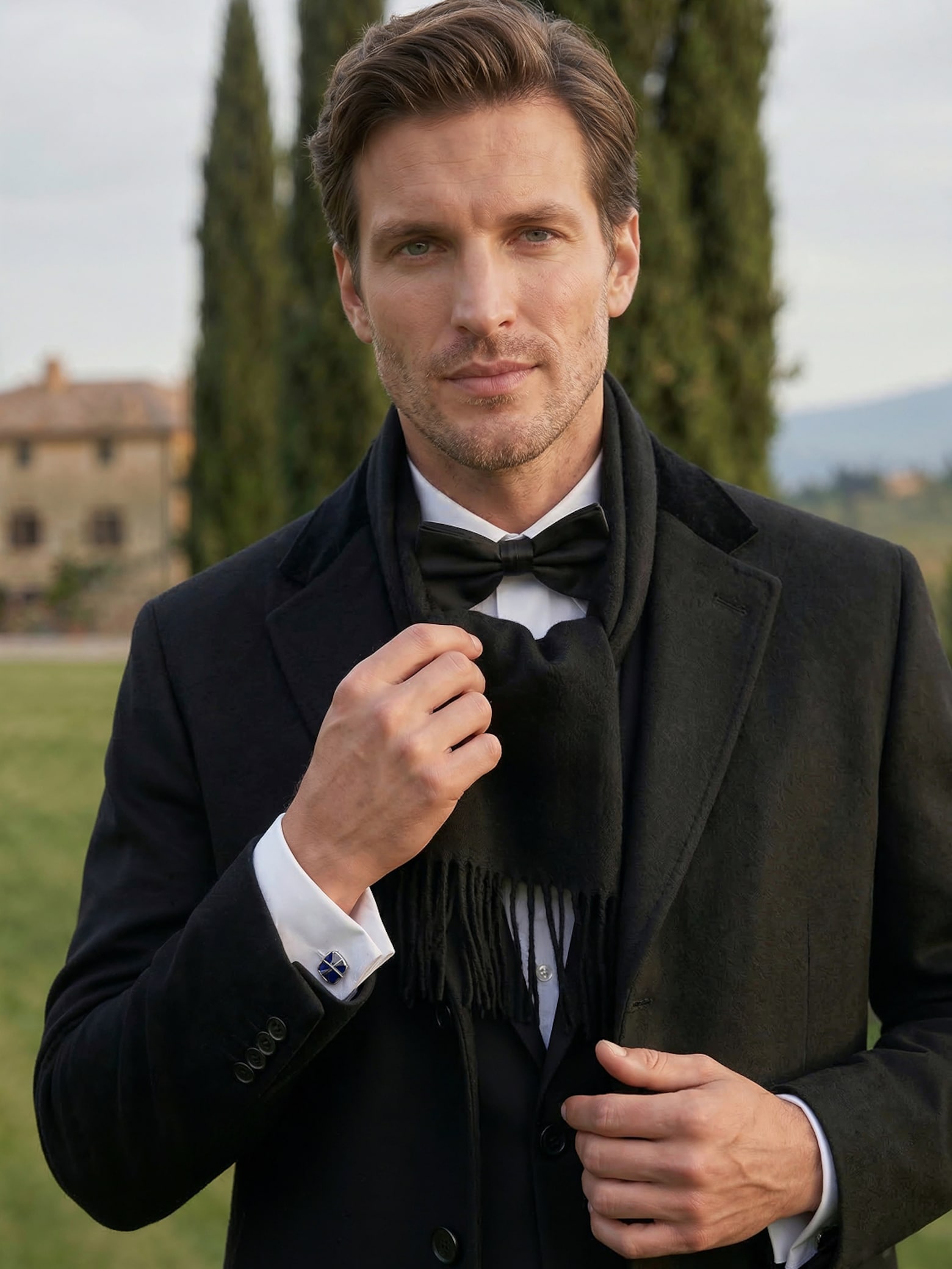 Sharp tailoring for winter weddings Groom Styles for Chilly Days