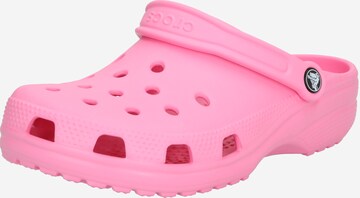 Saboţi 'Classic' de la Crocs pe roz: față