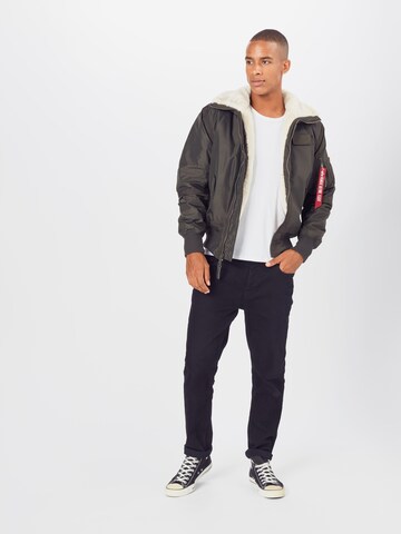 ALPHA INDUSTRIES Rovný strih Prechodná bunda - Zelená