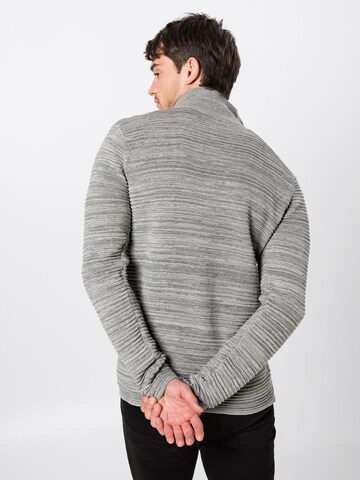 !Solid Regular fit Gebreid vest 'Struan' in Grijs: terug