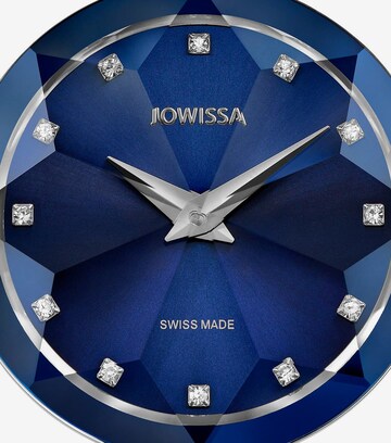JOWISSA Analoog horloge 'Facet Strass' in Zilver