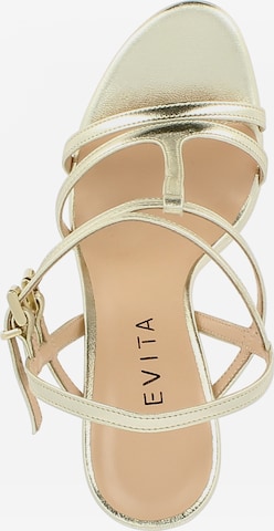 EVITA Sandalen met riem 'Valeria' in Goud