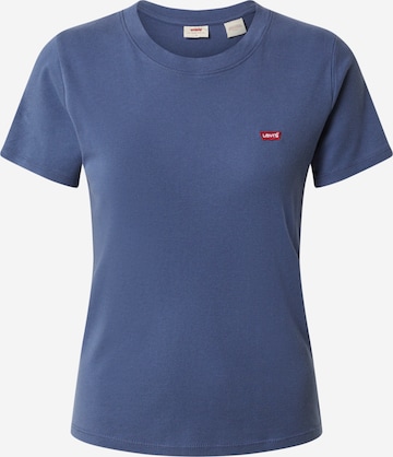 LEVI'S ® Тениска 'Rib Baby Tee' в синьо: отпред