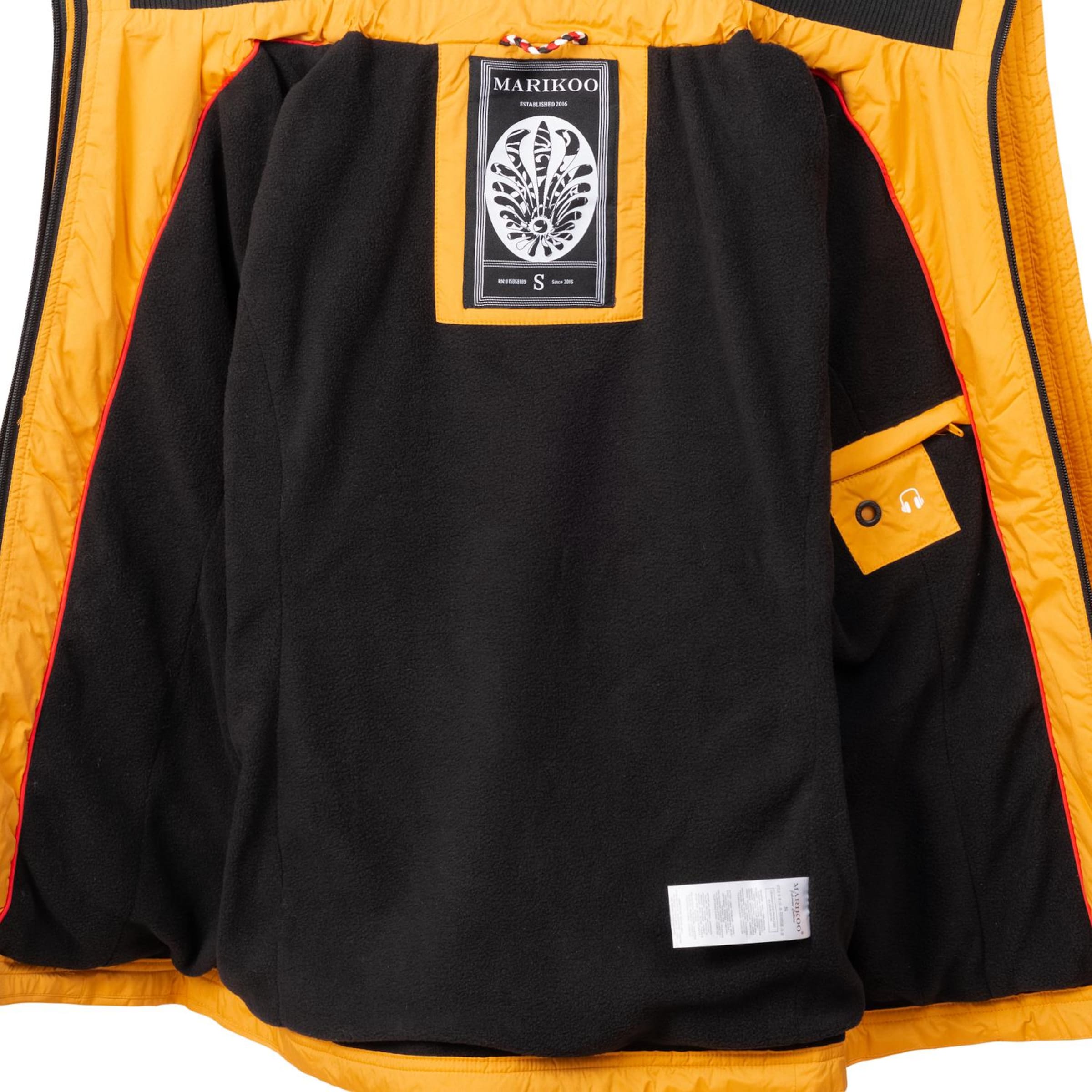 MARIKOO Funkčná bunda 'Erdbeere' - Žltá