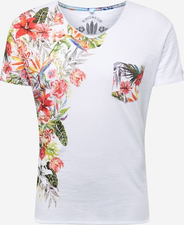 Tricou 'BABYLON' de la Key Largo pe alb: față