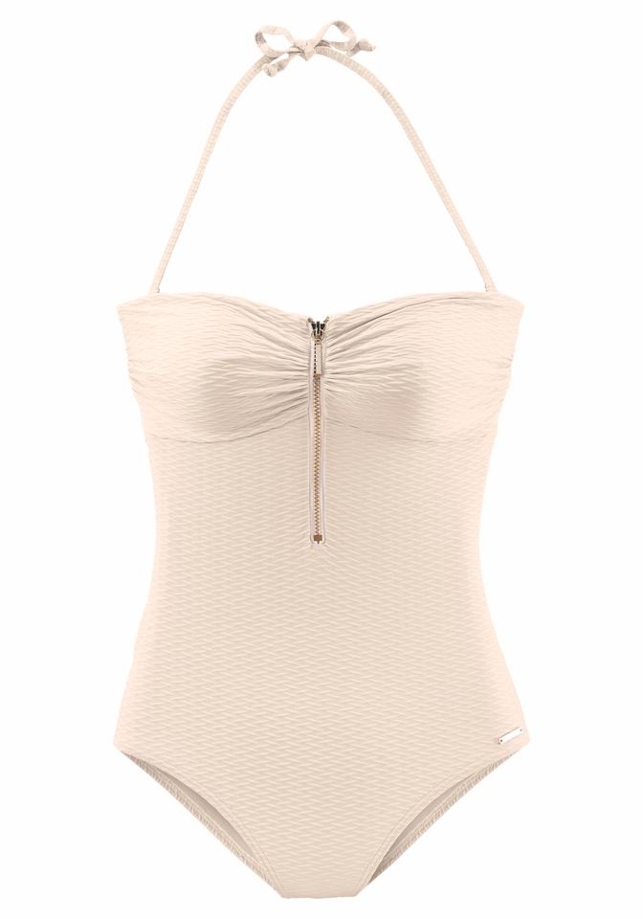 BRUNO BANANI - Bandeau-Badeanzug in creme
