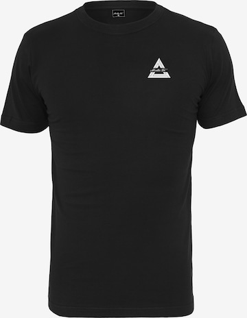 T-Shirt 'Triangle' Mister Tee en noir : devant