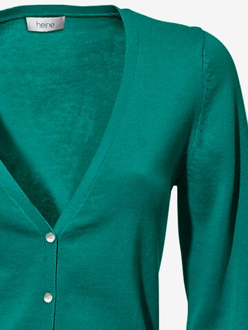 heine Knit Cardigan in Green