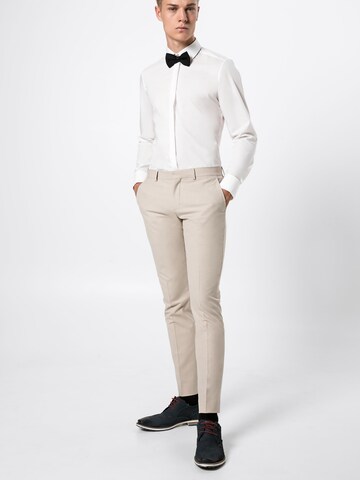 OLYMP Slim fit Business Shirt 'Soiree' in White