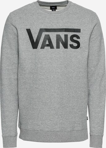 VANS Sweatshirt 'Classic Crew' in Grijs: voorkant