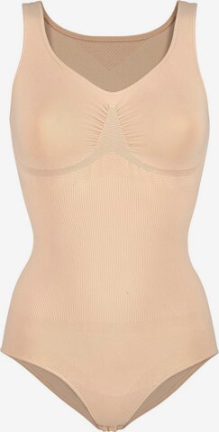 Body modellante di NUANCE in beige: frontale