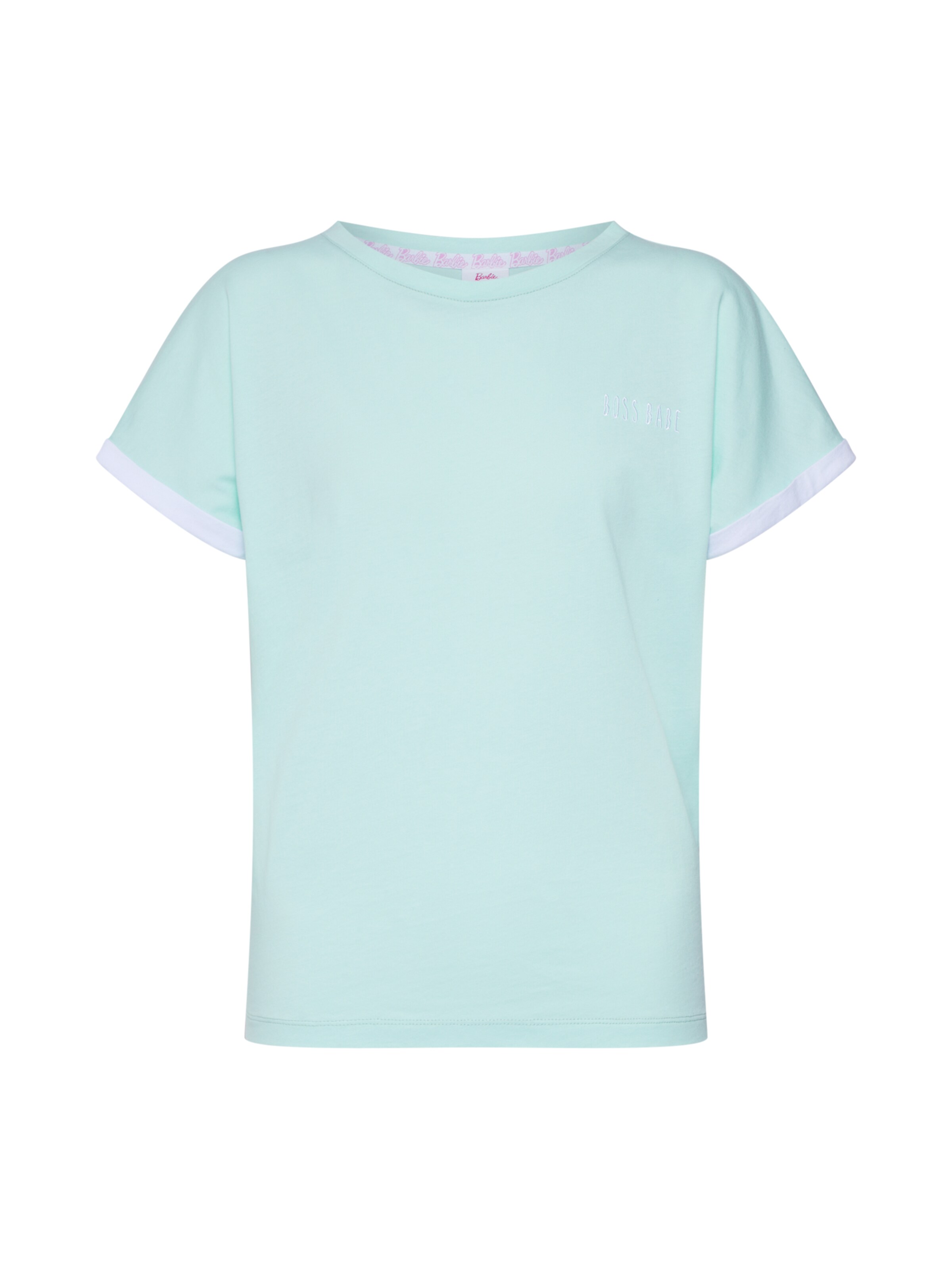 ABOUT YOU X Barbie - Shirt 'Fabienne' in de kleur Mintgroen