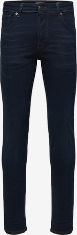 Coupe slim Jean SELECTED HOMME en bleu : devant