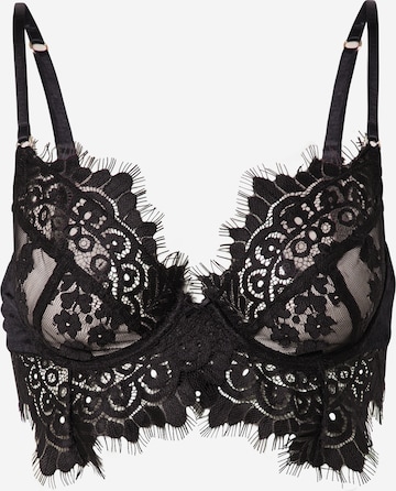 Bustier Soutien-gorge GUESS en noir : devant