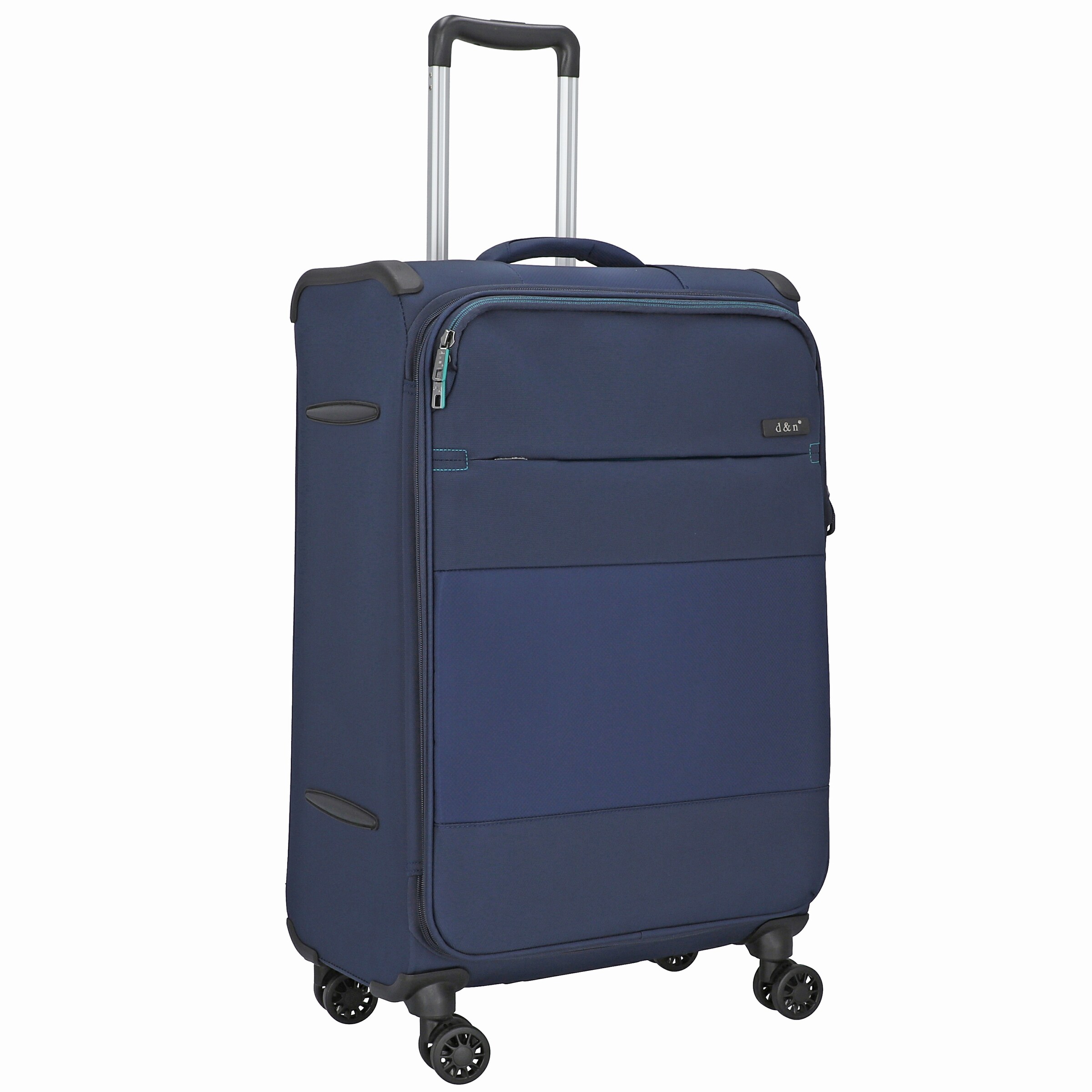 D&N Suitcase Set 'Travel Line 9004' in Blue