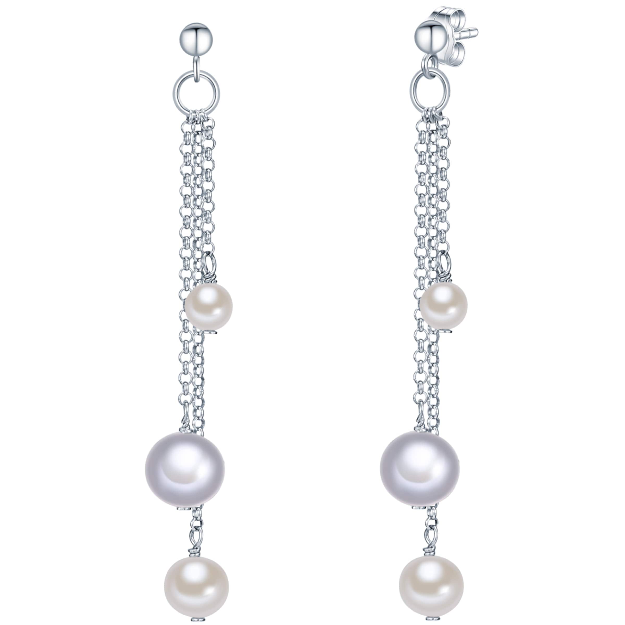 Valero Pearls Ohrringe in Silber: Vorderseite