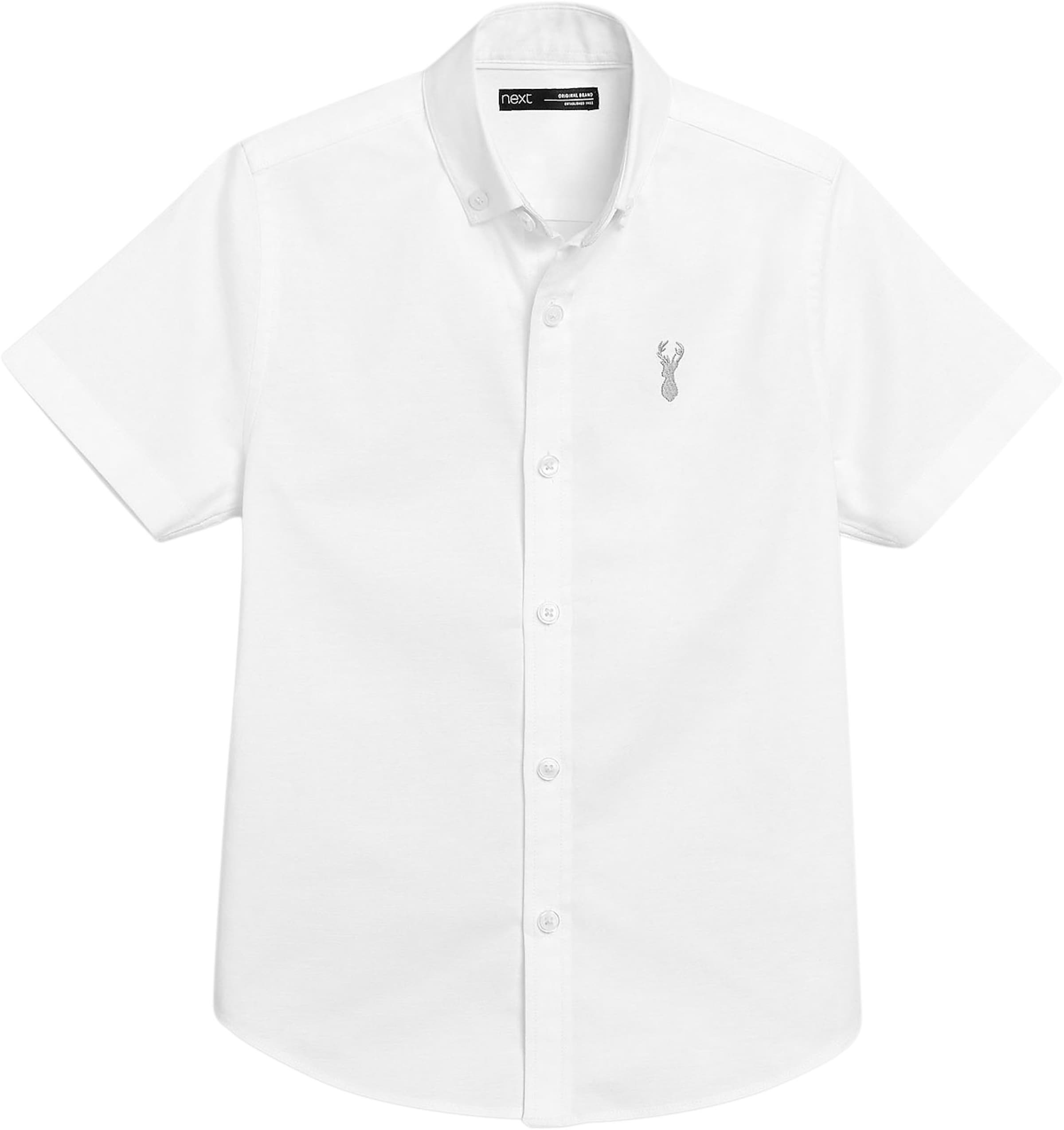Next Средняя посадка Рубашка в Белый: спереди