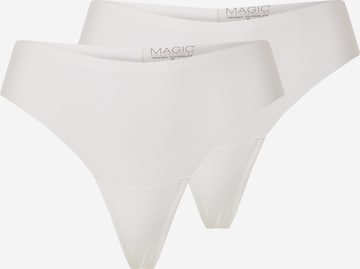 MAGIC Bodyfashion Regular Thong 'Dream Invisibles' in White: front