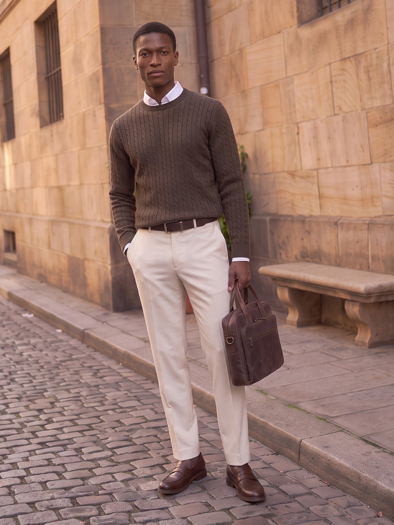 The AY Style Edit - Smart Preppy Cable Knit Look