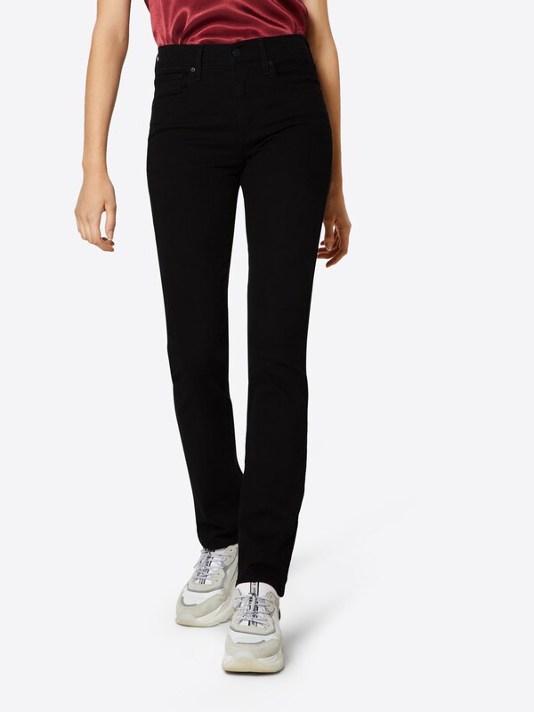 LEVI'S ® Regular Jeans '724™ High Rise Straight' in Black Denim
