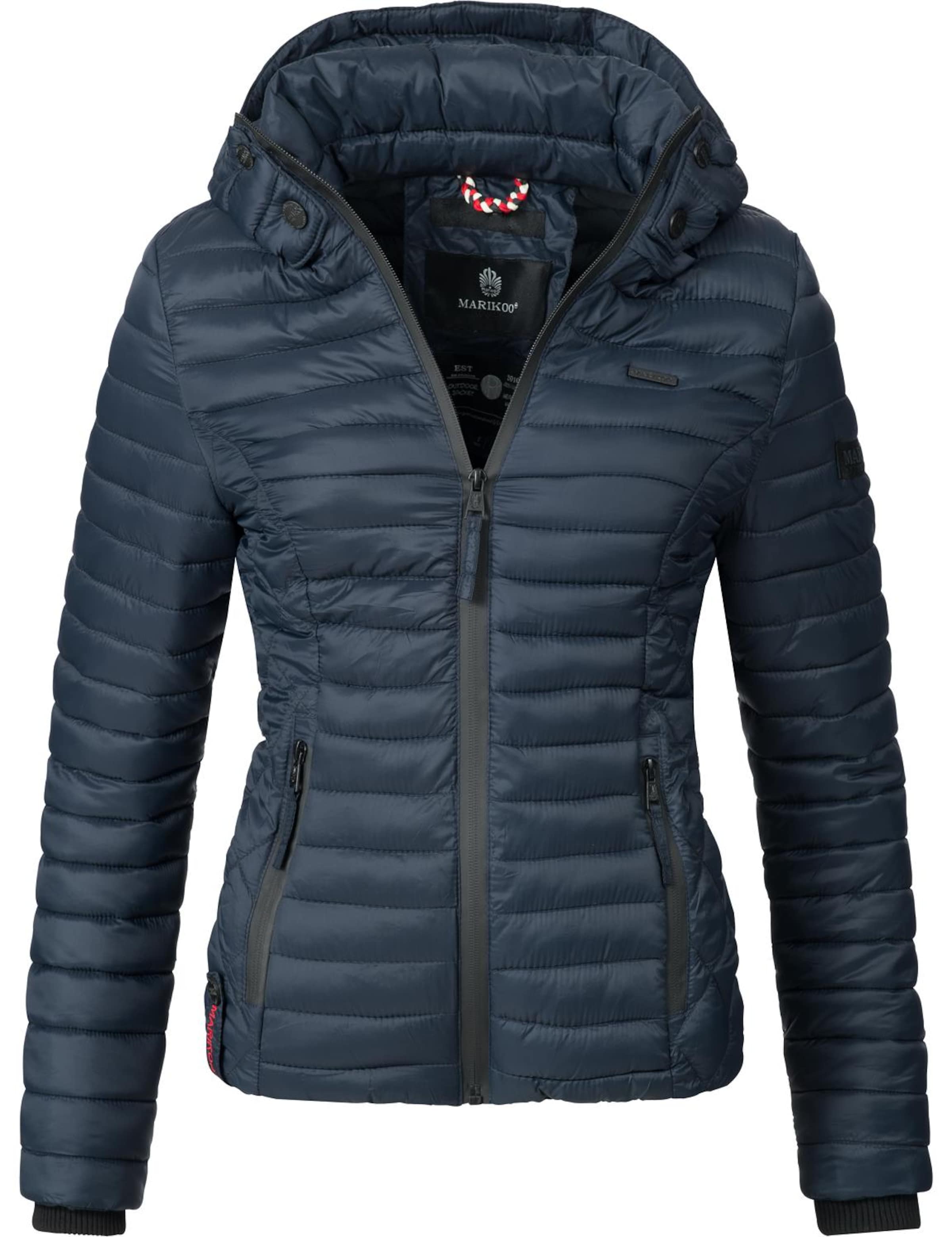 MARIKOO Between-season jacket 'Samtpfote' in Blue: front
