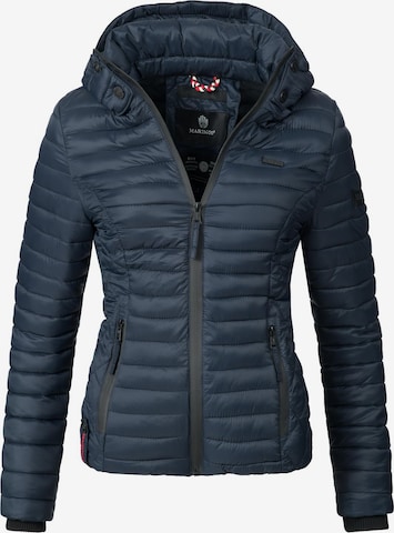 MARIKOO Between-Season Jacket 'Samtpfote' in Blue: front