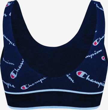 Champion Authentic Athletic Apparel Bralette Sports Bra 'Seamless' in Blue