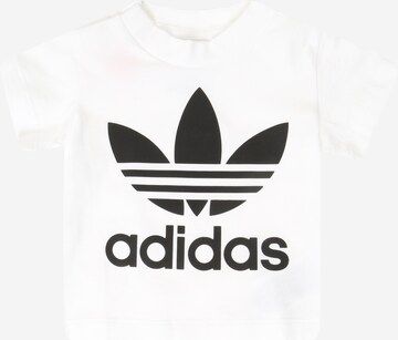 ADIDAS ORIGINALS Shirt 'Trefoil' in White: front