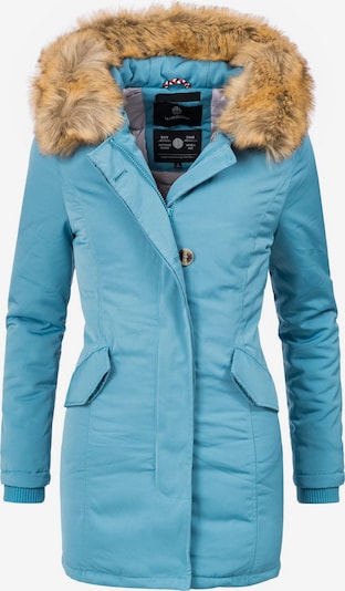 MARIKOO Winter parka 'Karmaa' in Light blue / Light brown, Item view