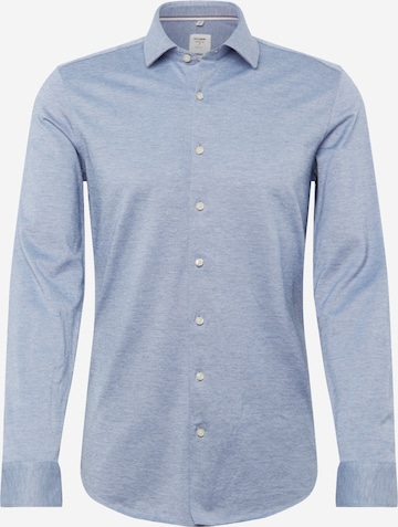 OLYMP Slim fit Overhemd in Blauw: voorkant