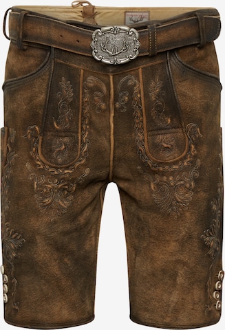 Regular Pantalon folklorique 'Timo' STOCKERPOINT en marron : devant