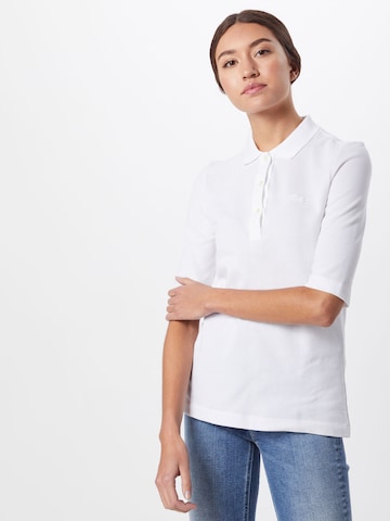 LACOSTE T-shirt i vit: framsida