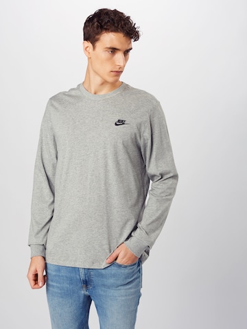 Nike Sportswear Μπλουζάκι 'Club' σε γκρι: μπροστά