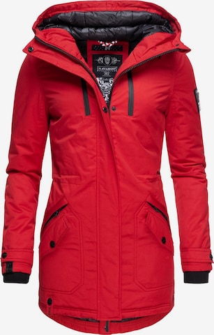 NAVAHOO Winterparka in Rood: voorkant