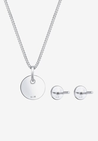 ELLI Sieraden set 'Geo' in Zilver