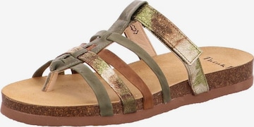 THINK! T-Bar Sandals in Green: front