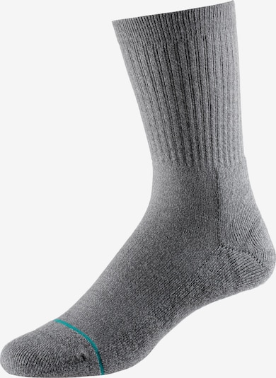 Stance Chaussettes en bleu cyan / gris chiné, Vue avec produit