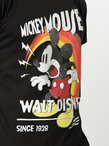 Mister Tee - Regular Fit Camisa 'Mickey Mouse' em preto