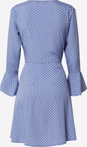 Boohoo - Vestido de cocktail 'Polka' em azul