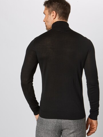 Casual Friday Regular fit Sweater 'Konrad' in Black: back