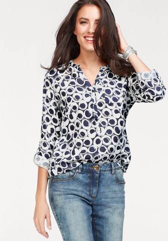 Aniston CASUAL Blouse in Blue: front