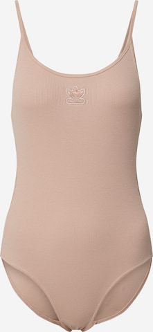 Shirtbody ADIDAS ORIGINALS en beige : devant