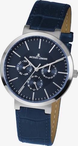 Jacques Lemans Analog Watch 'Milano' in Blue: front
