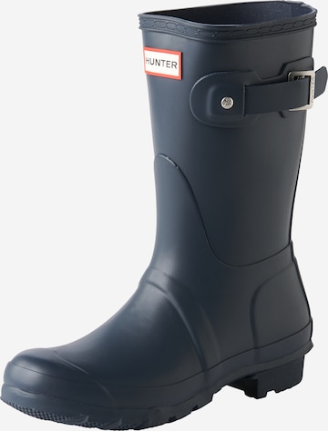 HUNTER Rubber boot in Blue: front