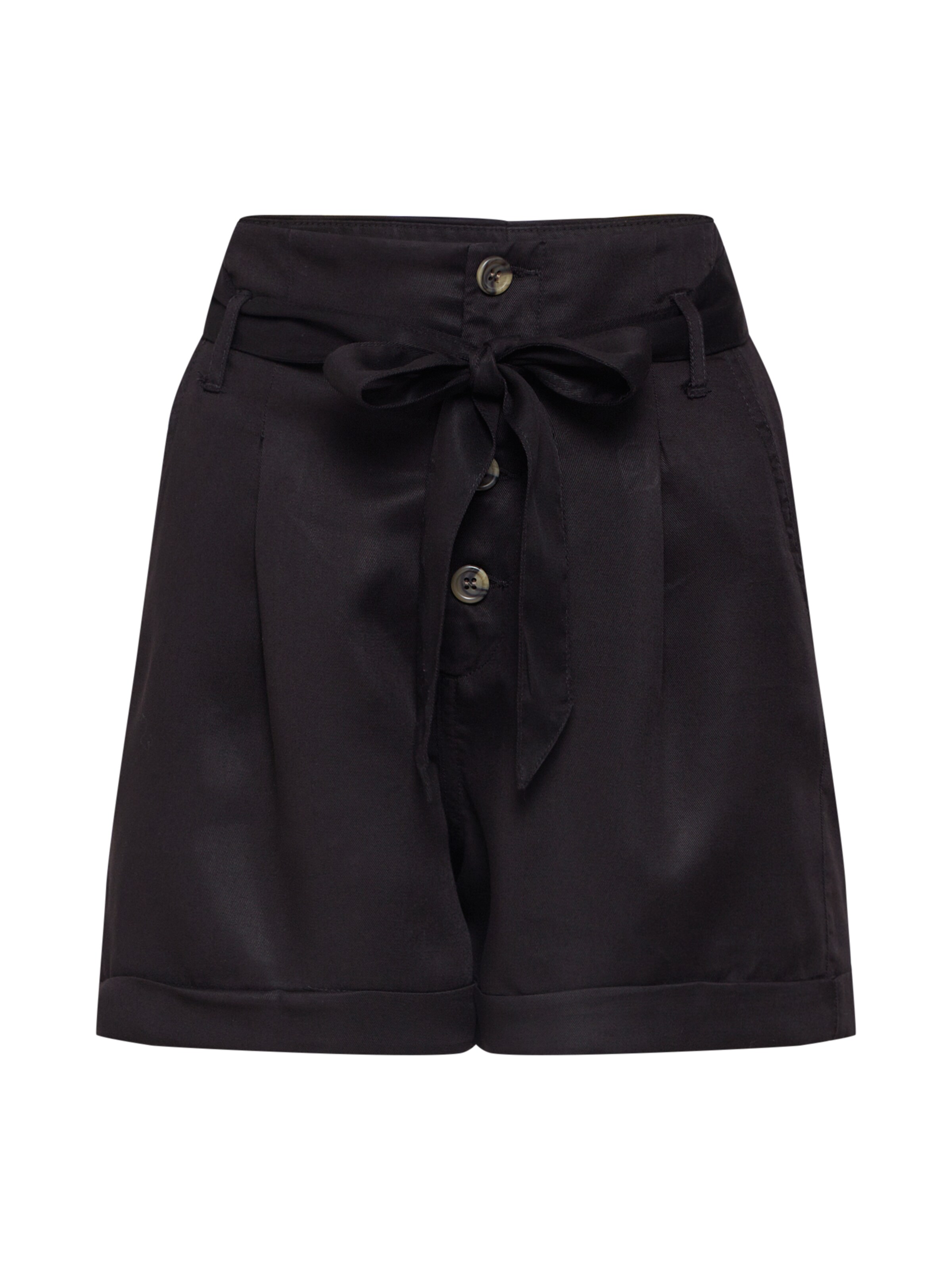 ONLY - Shorts 'onlSIRI HW BELT SHORTS PNT BJ14053' in schwarz