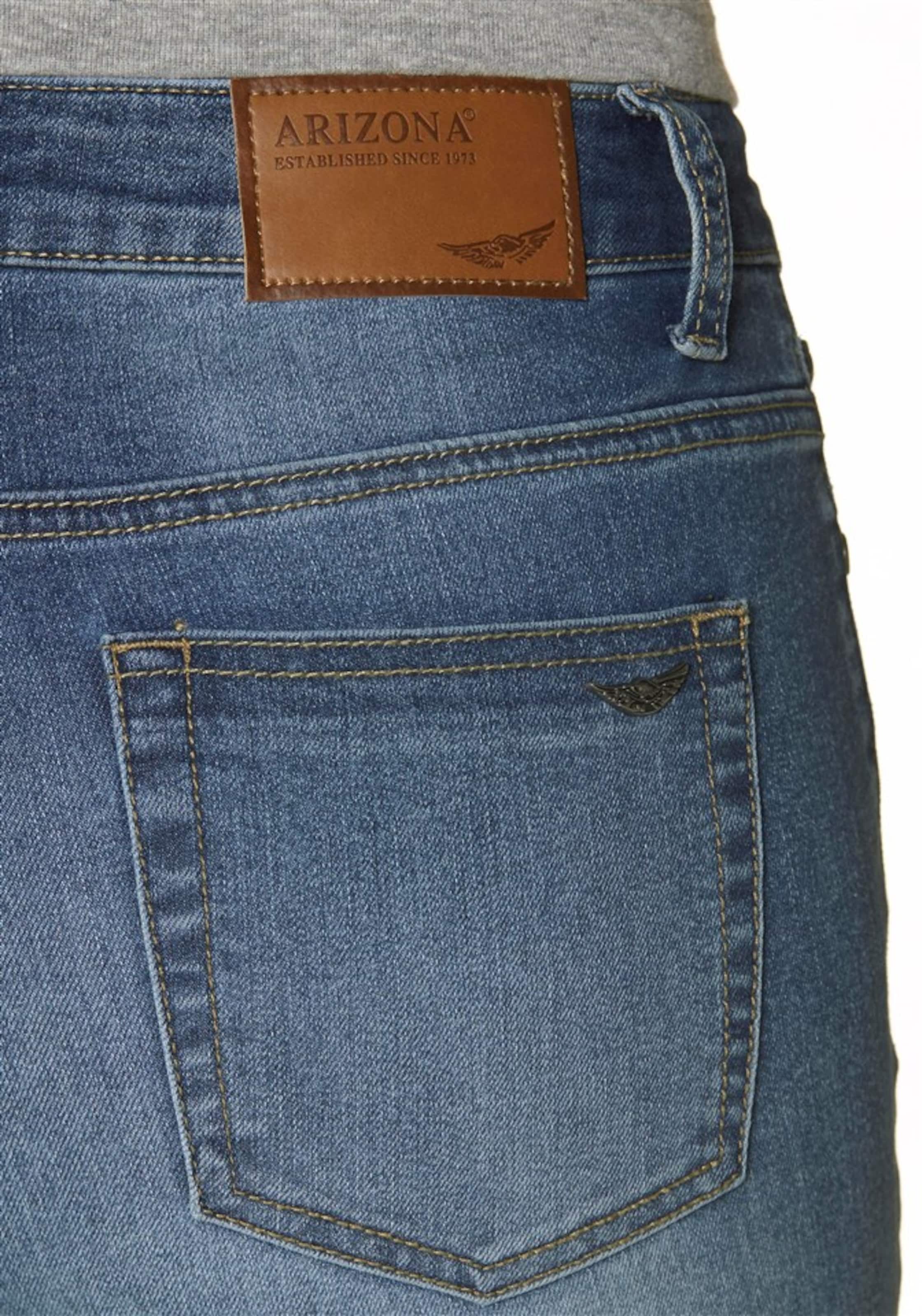 Frauen Große Größen ARIZONA High-waist-Jeans 'Slimfit mit komfortabler Leibhöhe' in Blau - QY89889