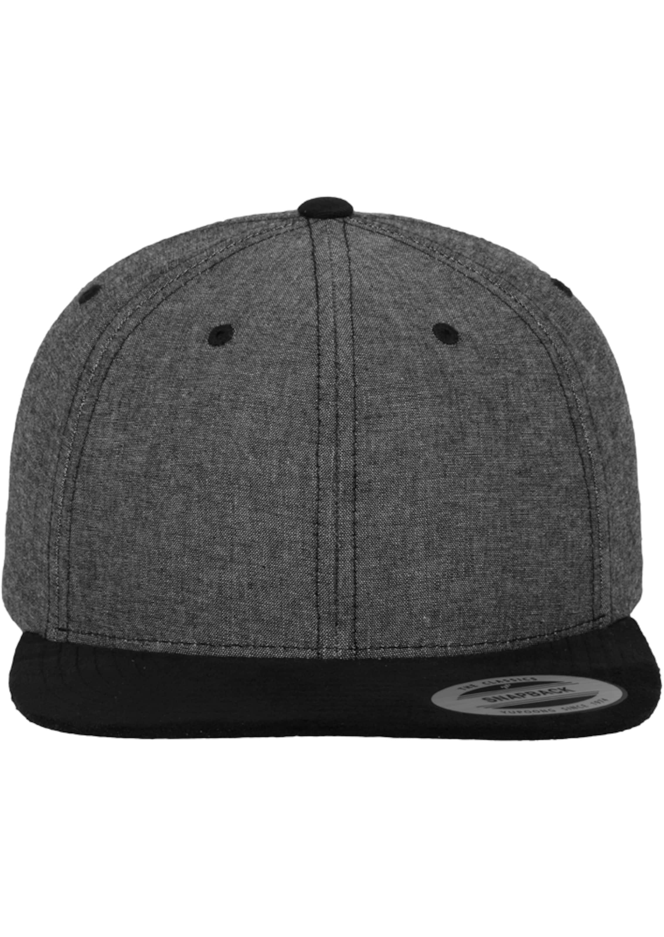 Casquette 'Chambray-Suede' Flexfit en gris : devant