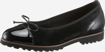 GABOR Ballet Flats in Black: front