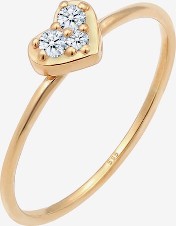 Elli DIAMONDS Ring 'Herz' in Gold: front